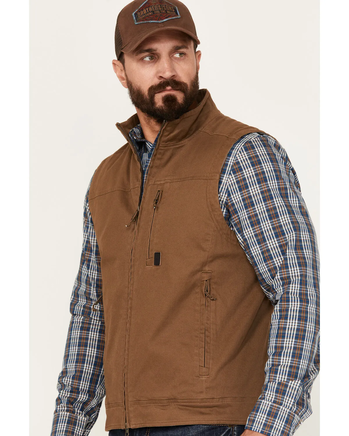 Product Name:  Brothers and Sons Men's Clay Zipper Vest