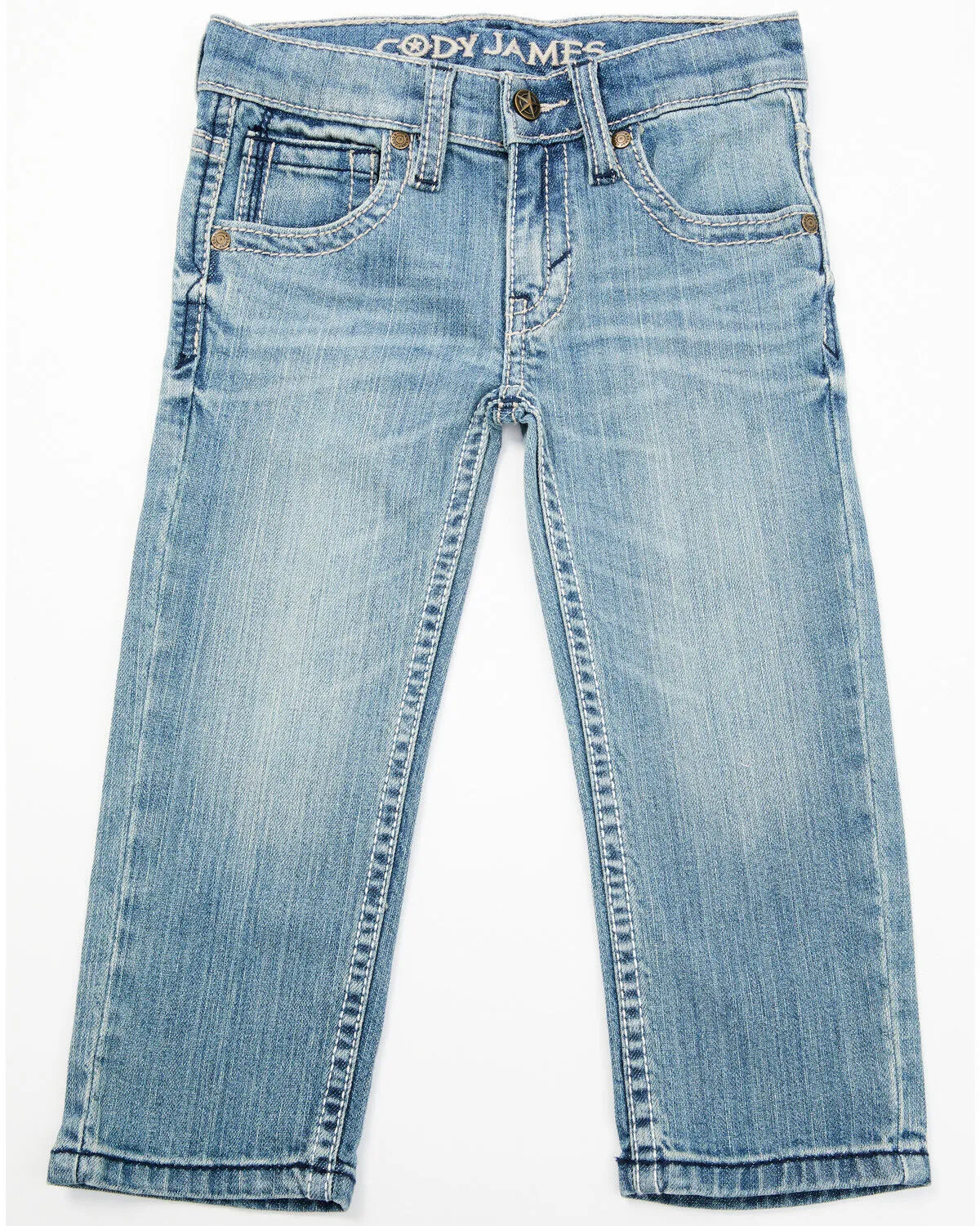 Product Name:  Cody James Toddler-Boys' Crupper Light Wash Mid Rise Stretch Slim Straight Jeans