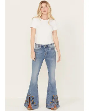 Product Name:  Driftwood Women's Farrah Medium Wash High Rise Flare Jeans