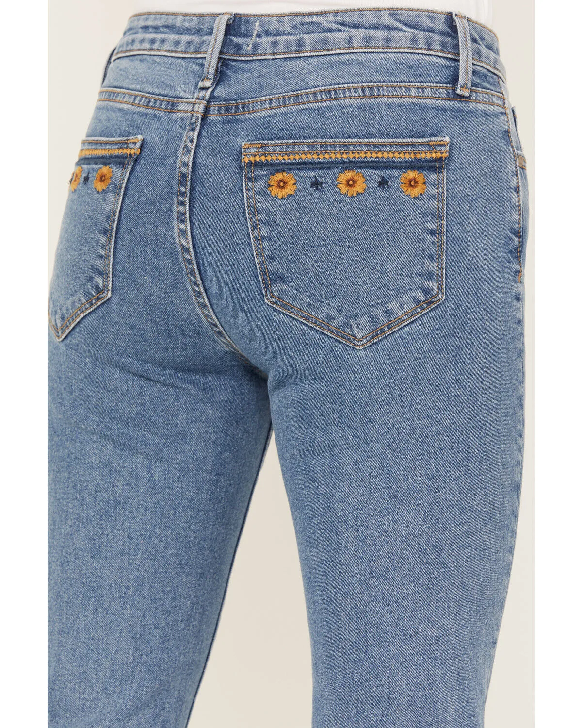 Product Name:  Driftwood Women's Farrah Medium Wash High Rise Flare Jeans