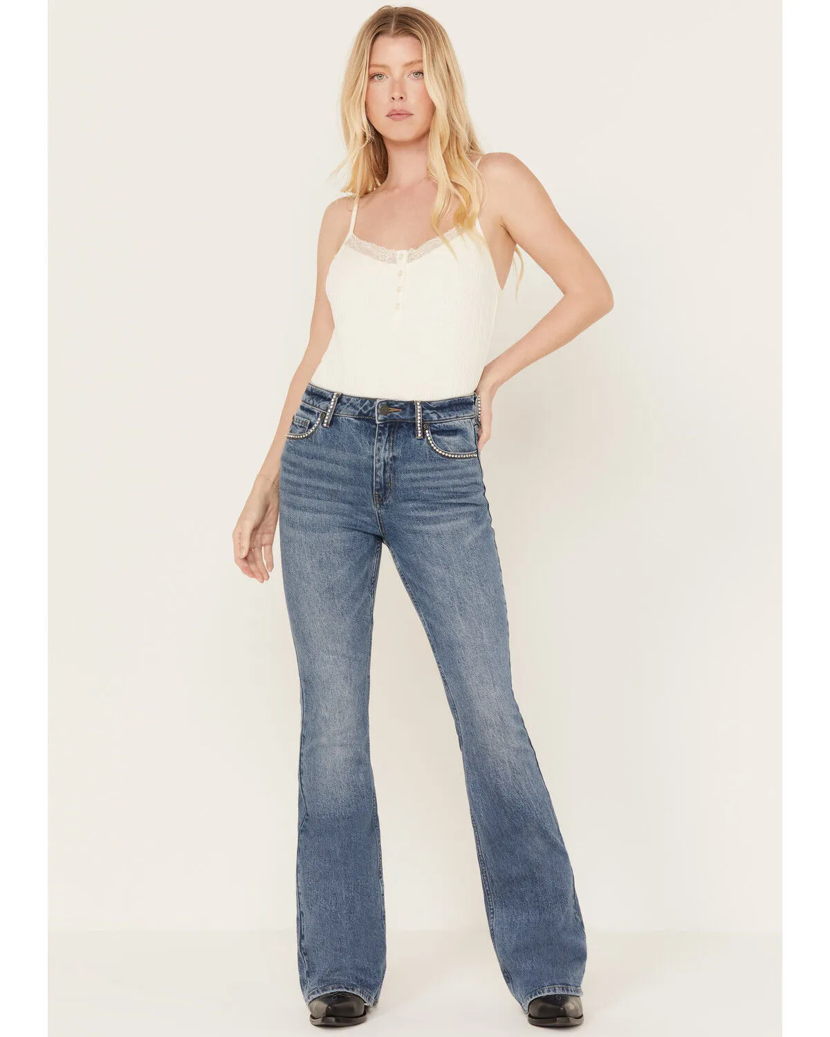 Product Name:  Idyllwind Women's Foxwood High Risin' Rhinestone Flare Jeans