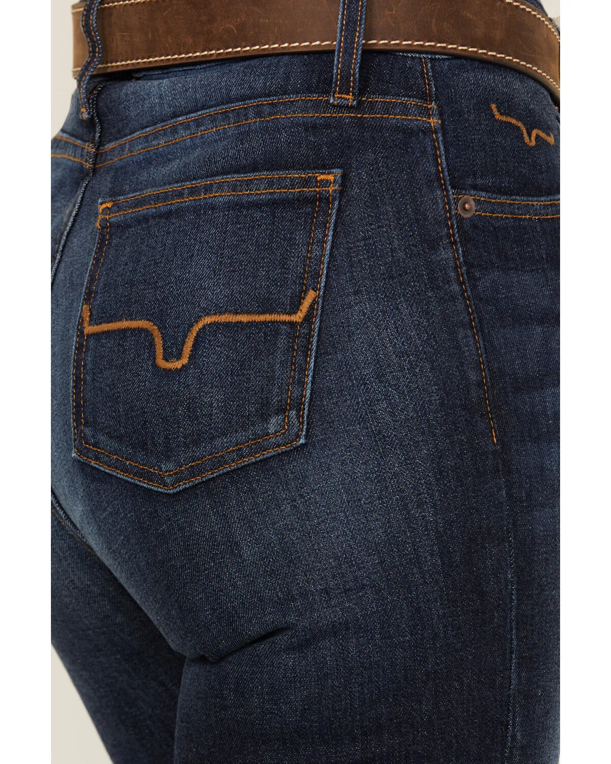 Product Name:  Kimes Ranch Women's Dark Wash Jennifer High Rise Wide Flare Jeans