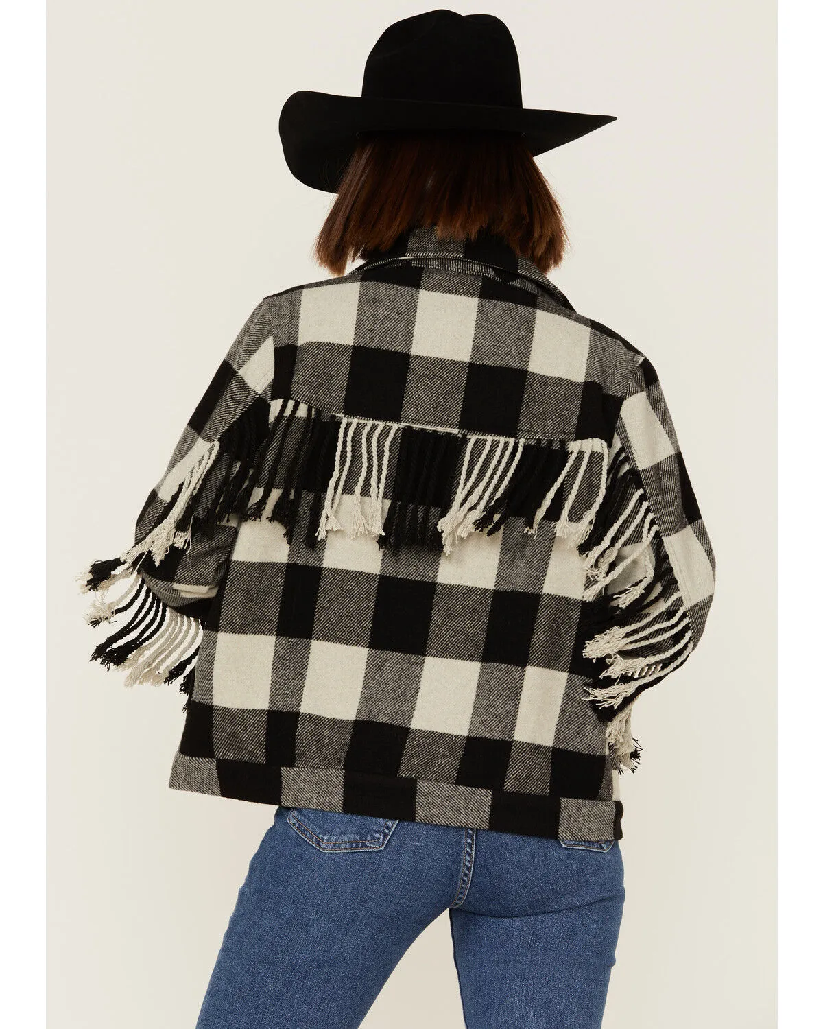 Product Name:  STS Ranchwear Women's Black & Cream Fringe Oaklie Jacket