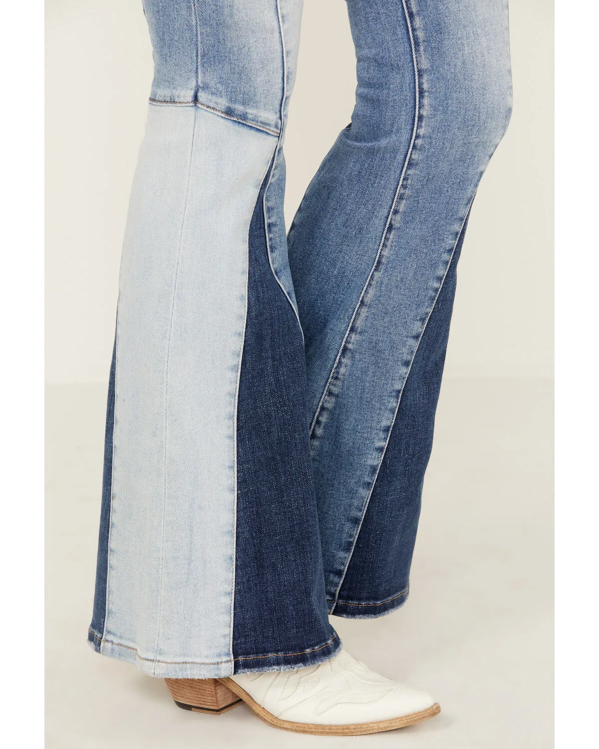 Product Name:  Vervet Women's Take It Easy Medium Wash High Rise Flare Jeans