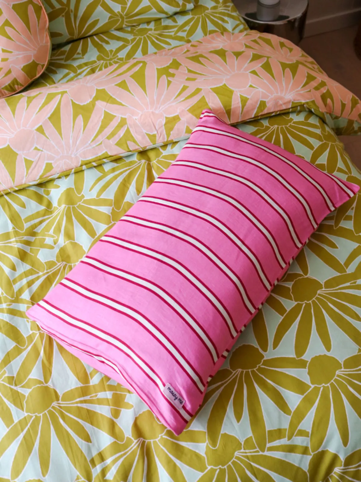 Raspberry Stripe Standard Pillowcase Set - Raspberry Stripe