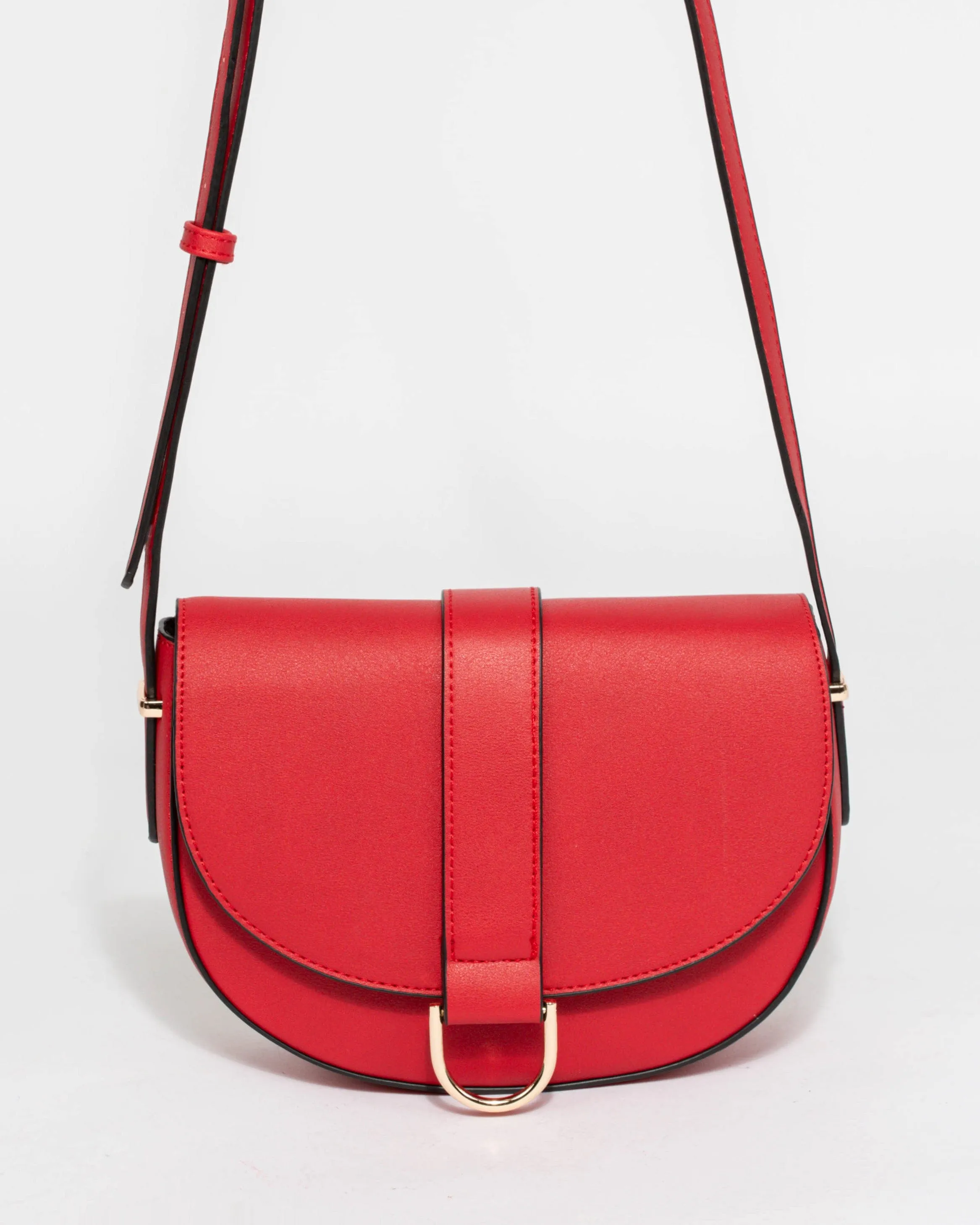 Red Rajani Crossbody Bag