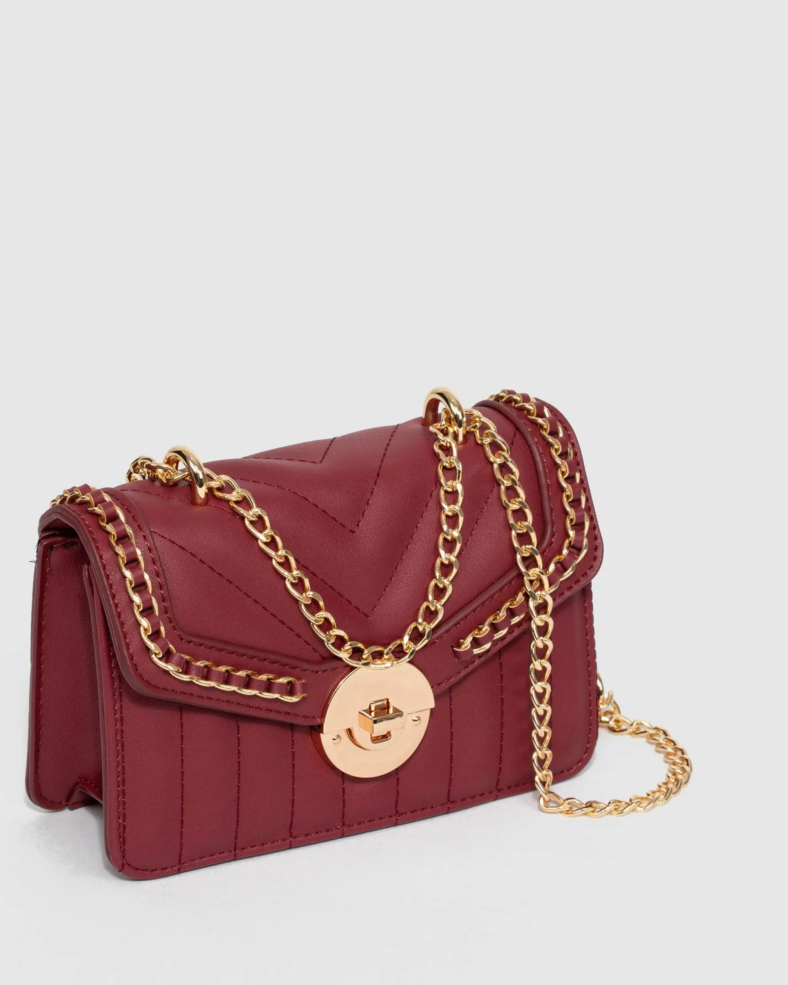 Red Ranillda Chain Crossbody Bag