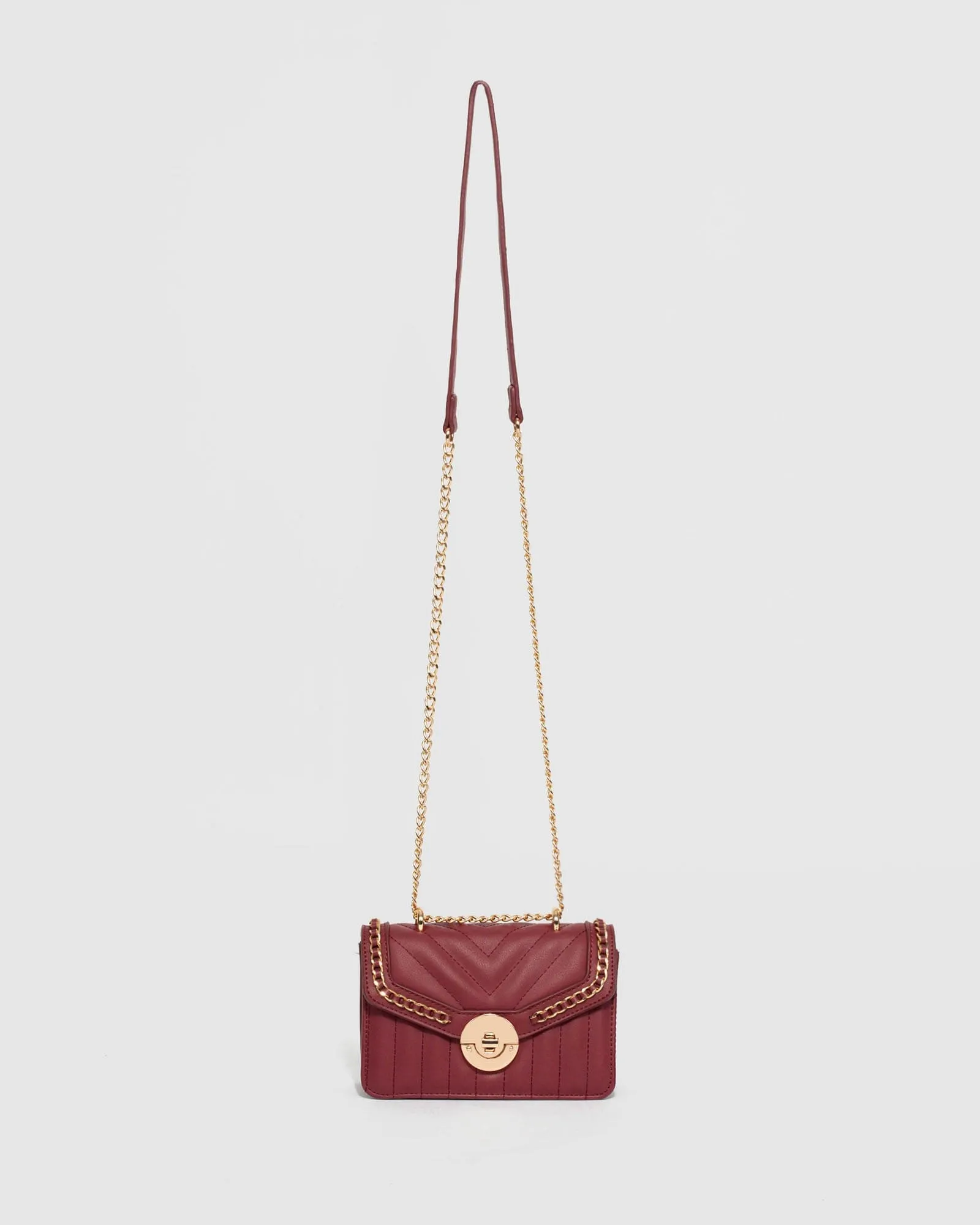 Red Ranillda Chain Crossbody Bag