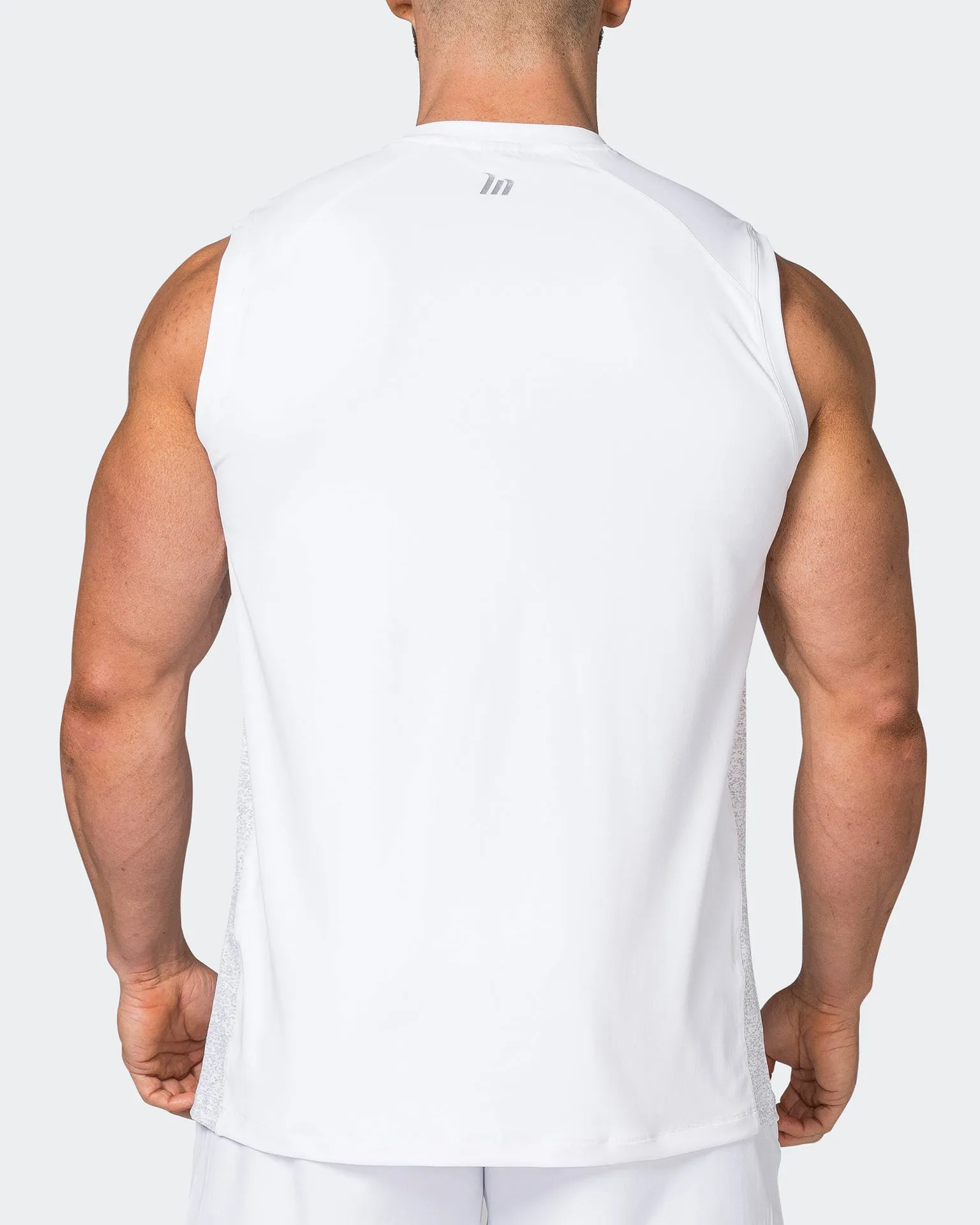 Reflective Running Tank - White