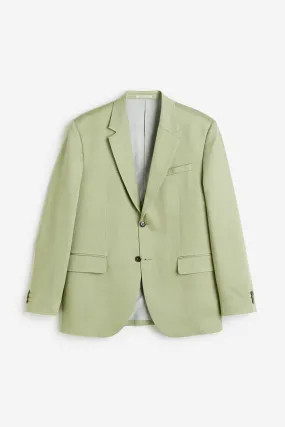 Relaxed Fit Lyocell jacket - Long sleeve - Regular length - Green - Men | H&M GB