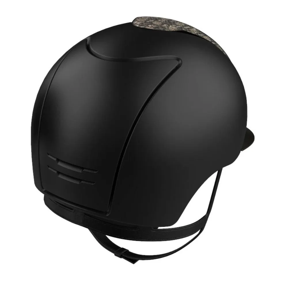 Riding Helmet Cromo 2.0 Textile Black - Circus Gold by KEP Italia