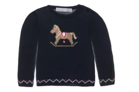 Rocking Horse Sweater | Navy