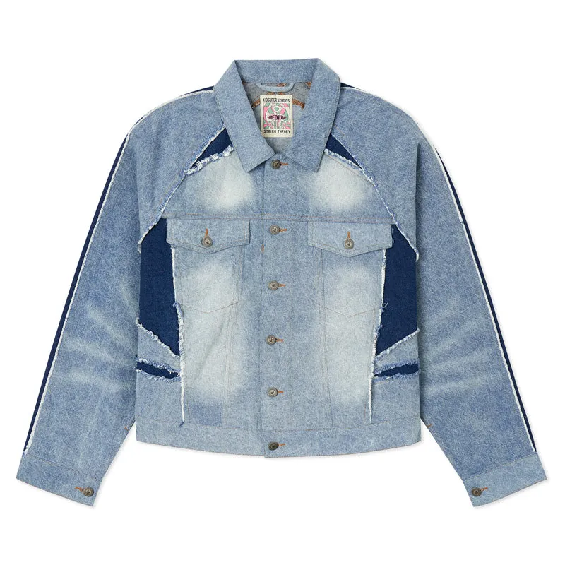 Ronaldinho x KidSuper Denim Jersey Jacket - Blue