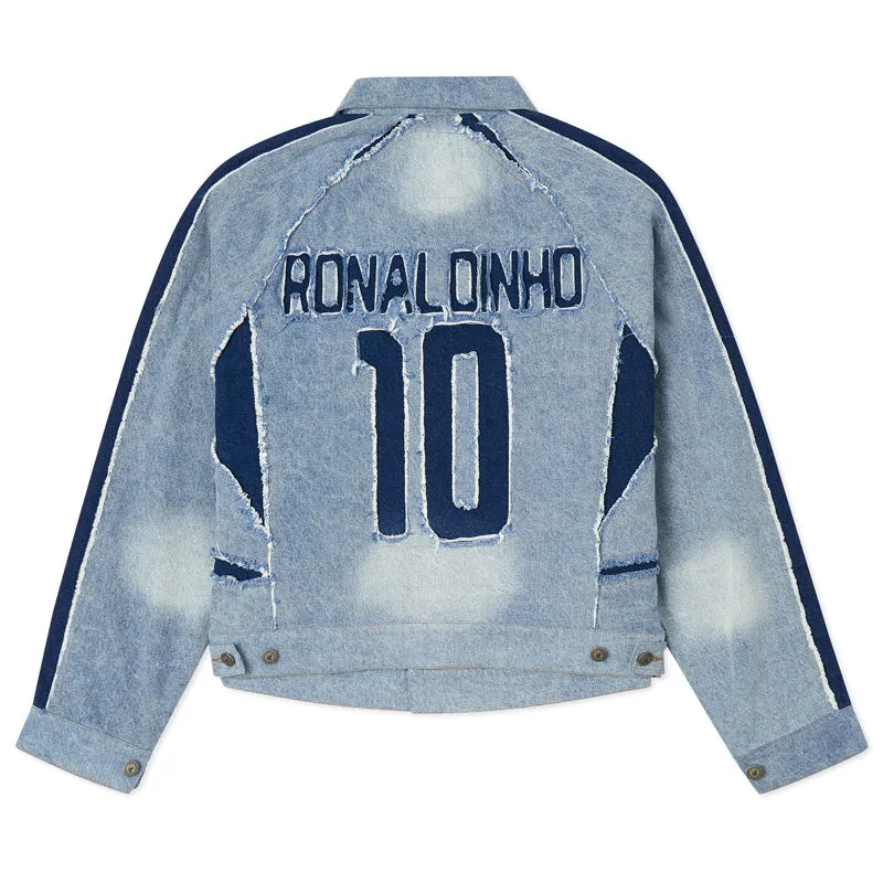 Ronaldinho x KidSuper Denim Jersey Jacket - Blue