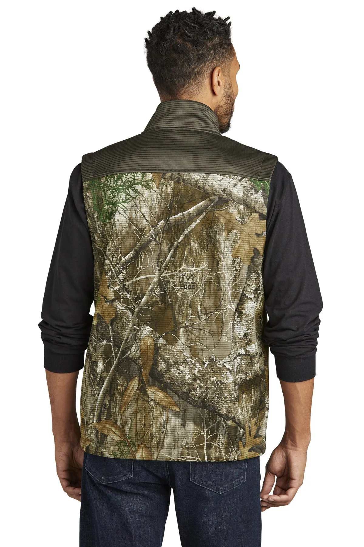 Russell Outdoors Men's Realtree Atlas Colorblock Soft Shell Vest. RU604