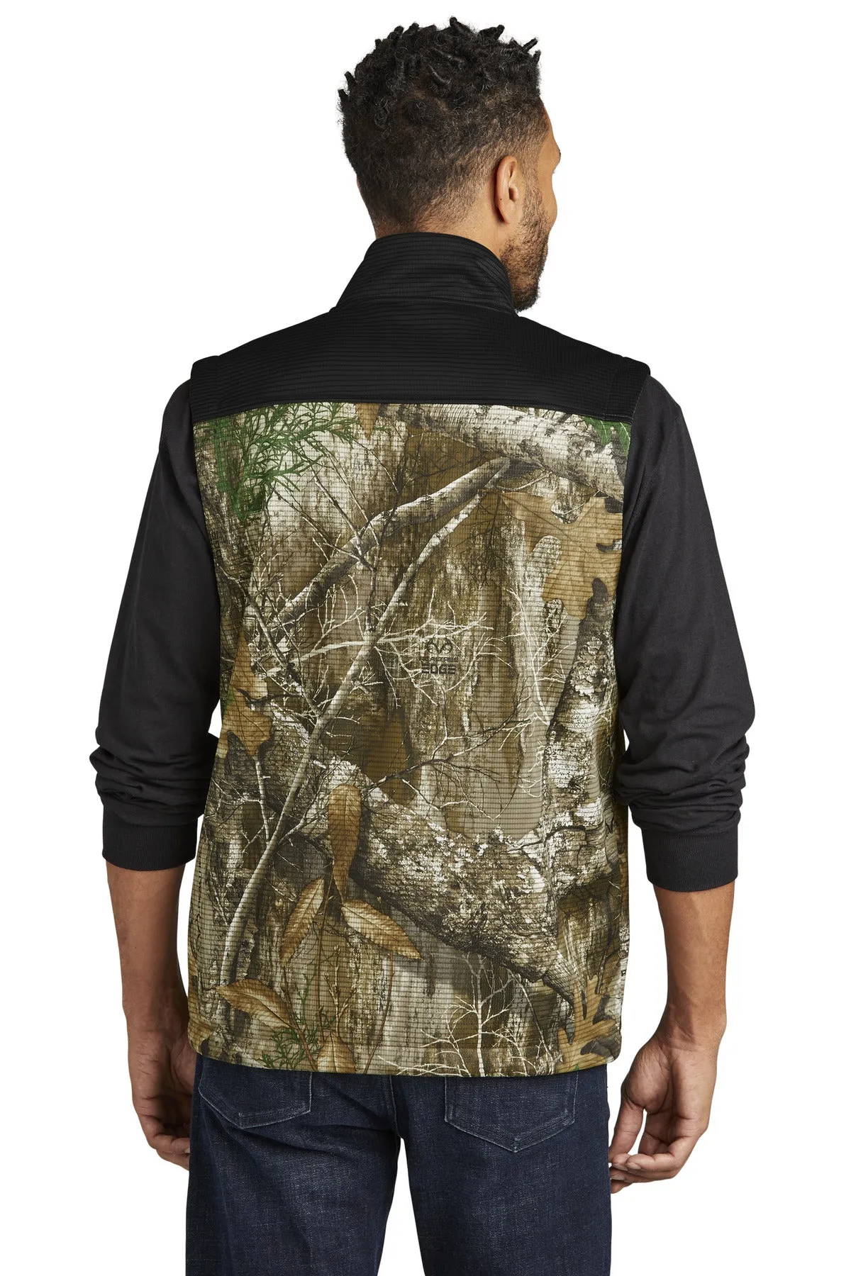 Russell Outdoors Men's Realtree Atlas Colorblock Soft Shell Vest. RU604