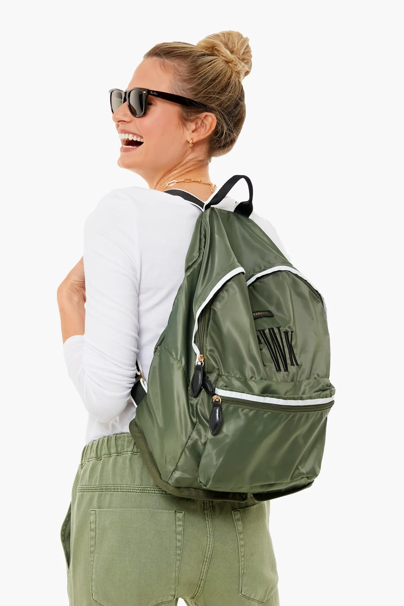 Safari Green Fold Up Backpack