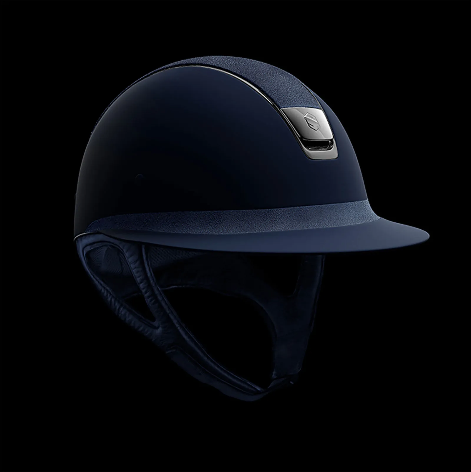 Samshield Miss Shield Shadowmatt Helmet, Alcantara Black Chrome visor (without Liner)