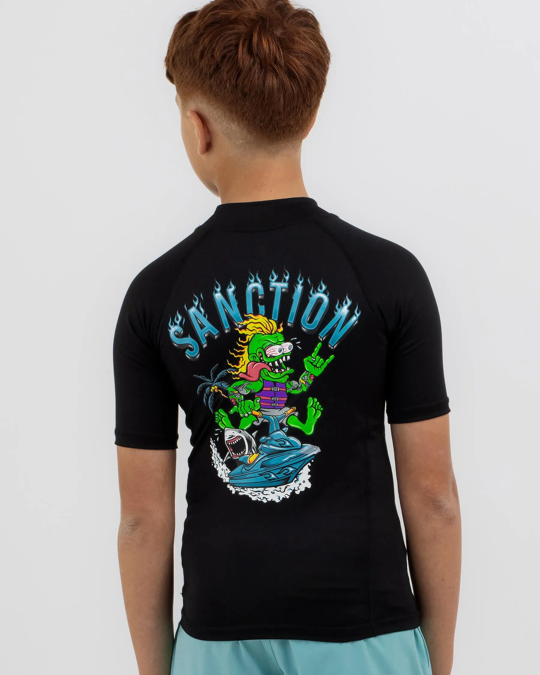 Sanction Boys' Scatter Short Sleeve Rash Vest