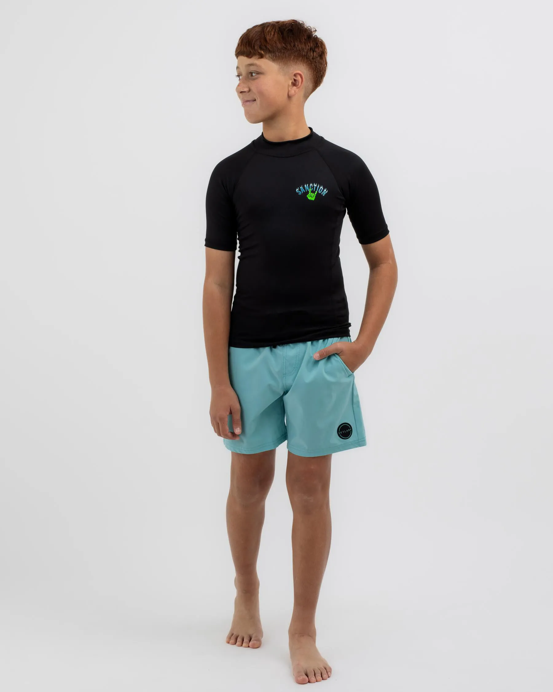 Sanction Boys' Scatter Short Sleeve Rash Vest