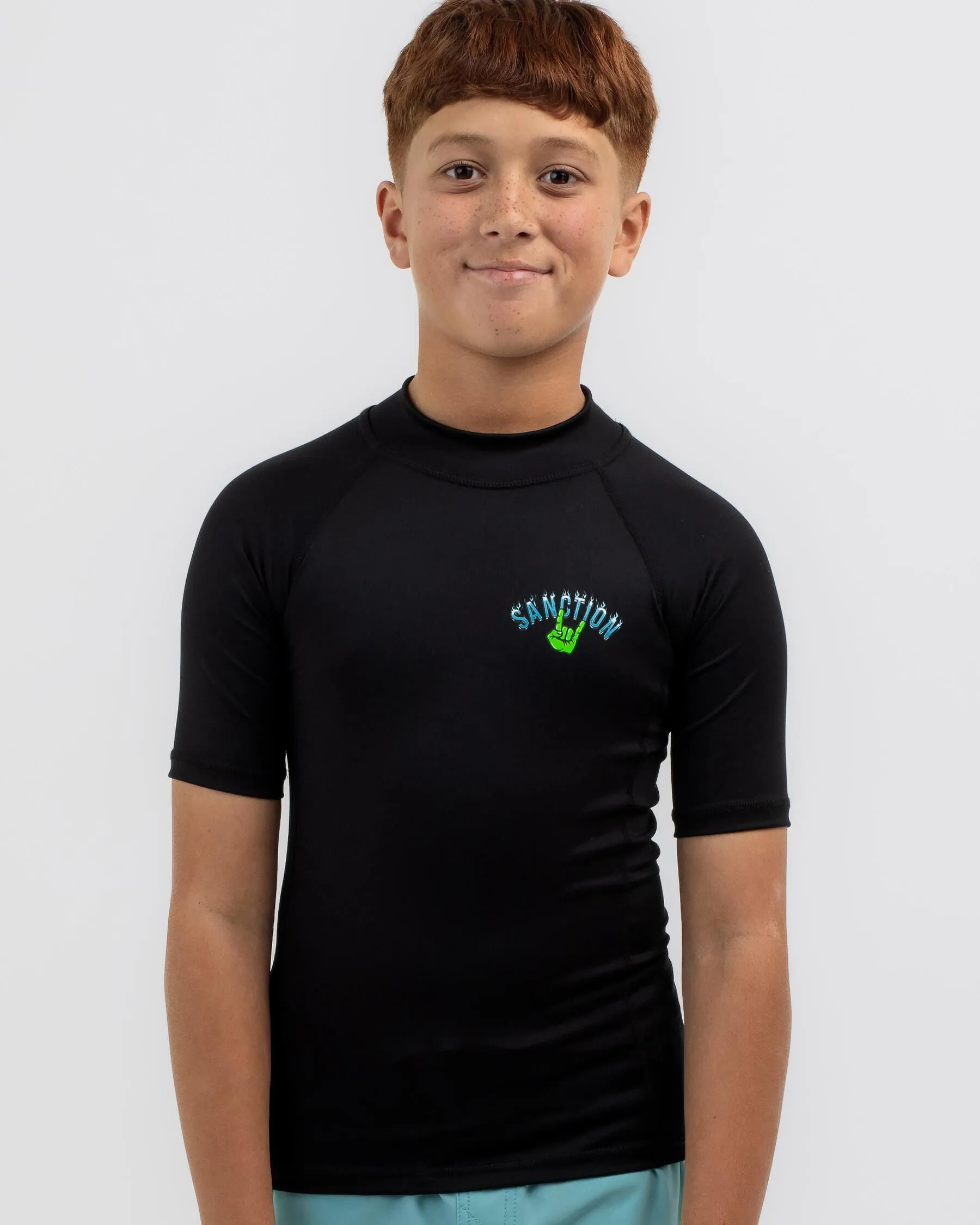 Sanction Boys' Scatter Short Sleeve Rash Vest