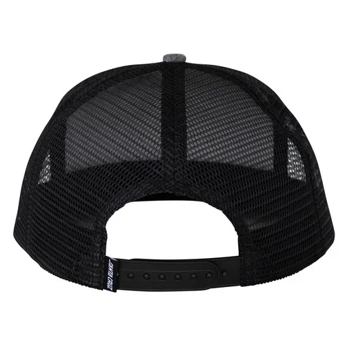 Santa Cruz Skateboards Hat Screaming Hand Mesh Trucker Mid Grey Heather/Black