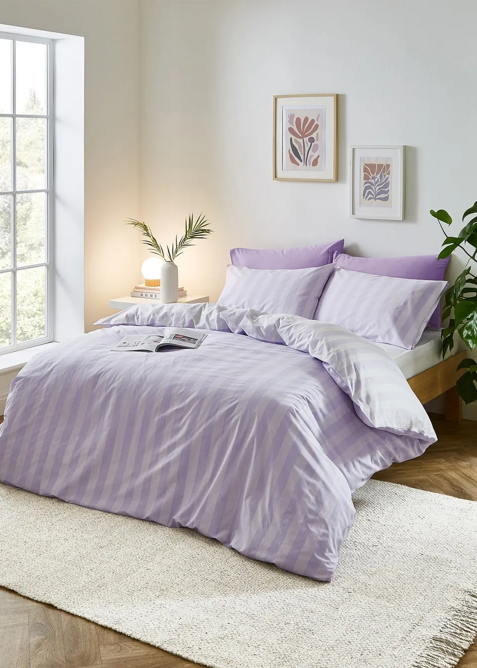 Sassy B Stripe Tease Reversible Duvet Cover Set