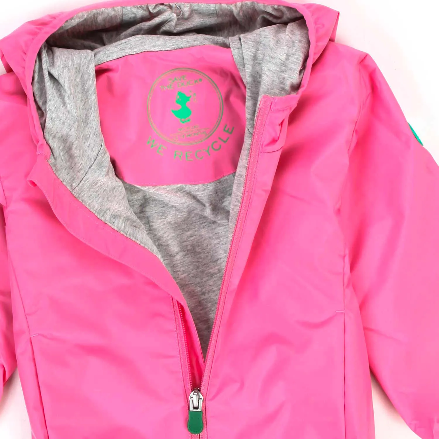 Save The Duck Coco Fluo Pink Jacket For Baby Girls