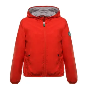 Save The Duck Jules Unisex Red Jacket For Children And Teen