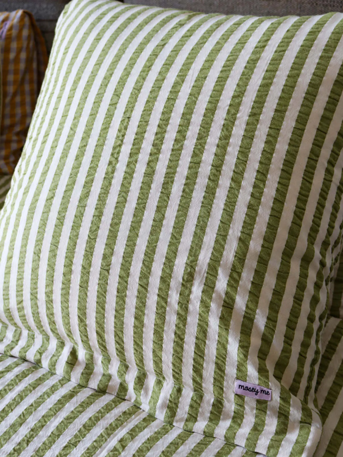 Seersucker Stripe Euro Pillowcase Set