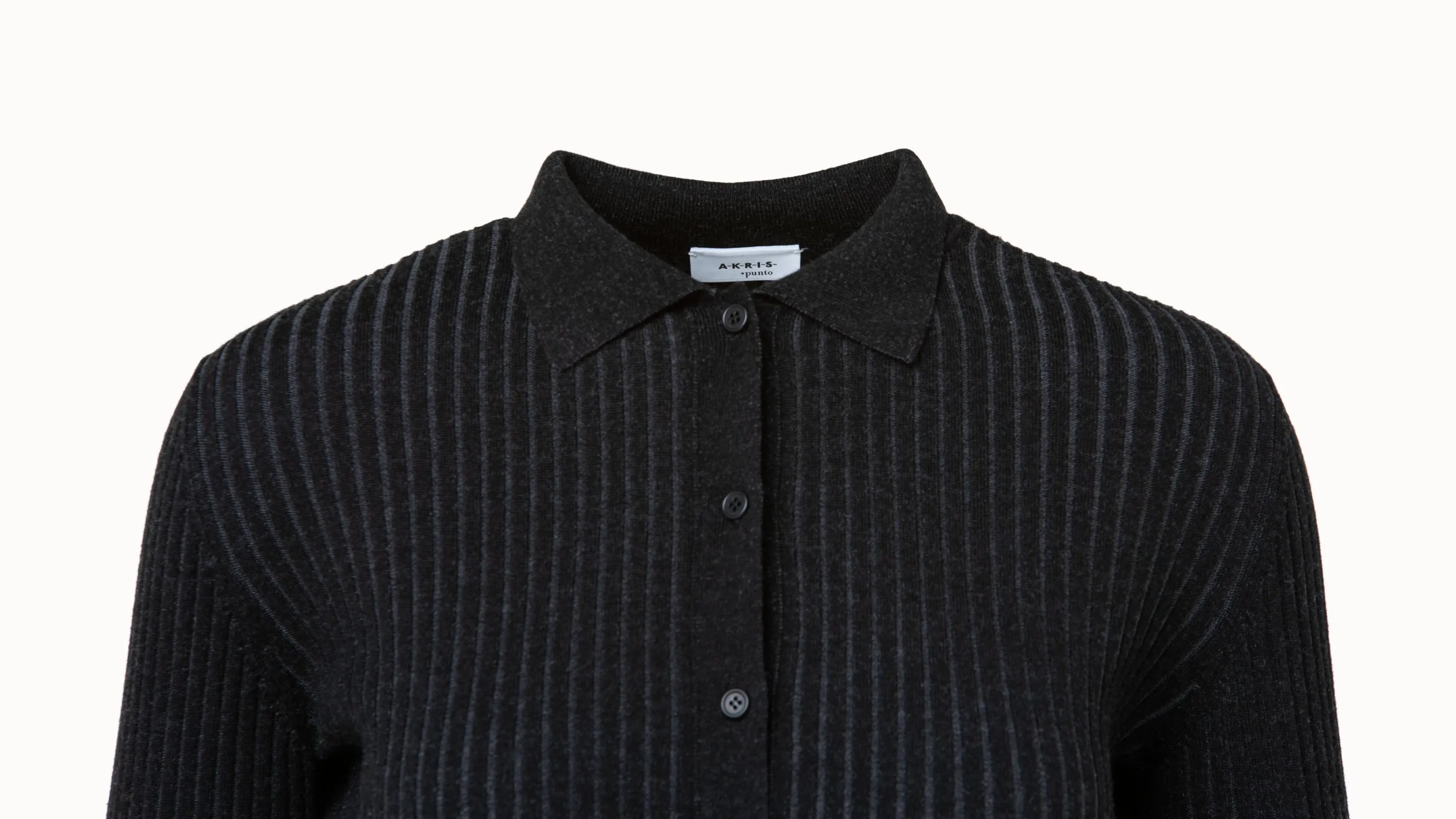 Shadow Stripe Shirt Cardigan