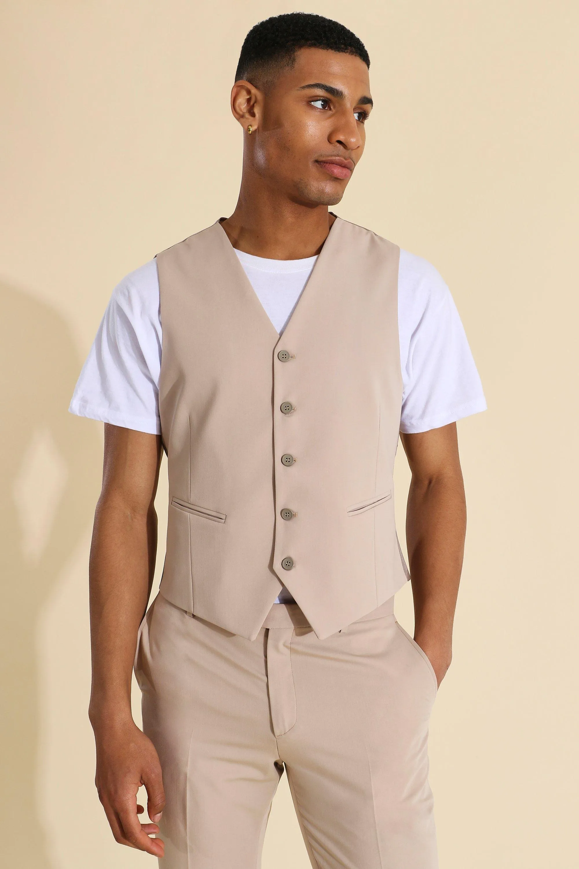 Skinny Ecru Vest