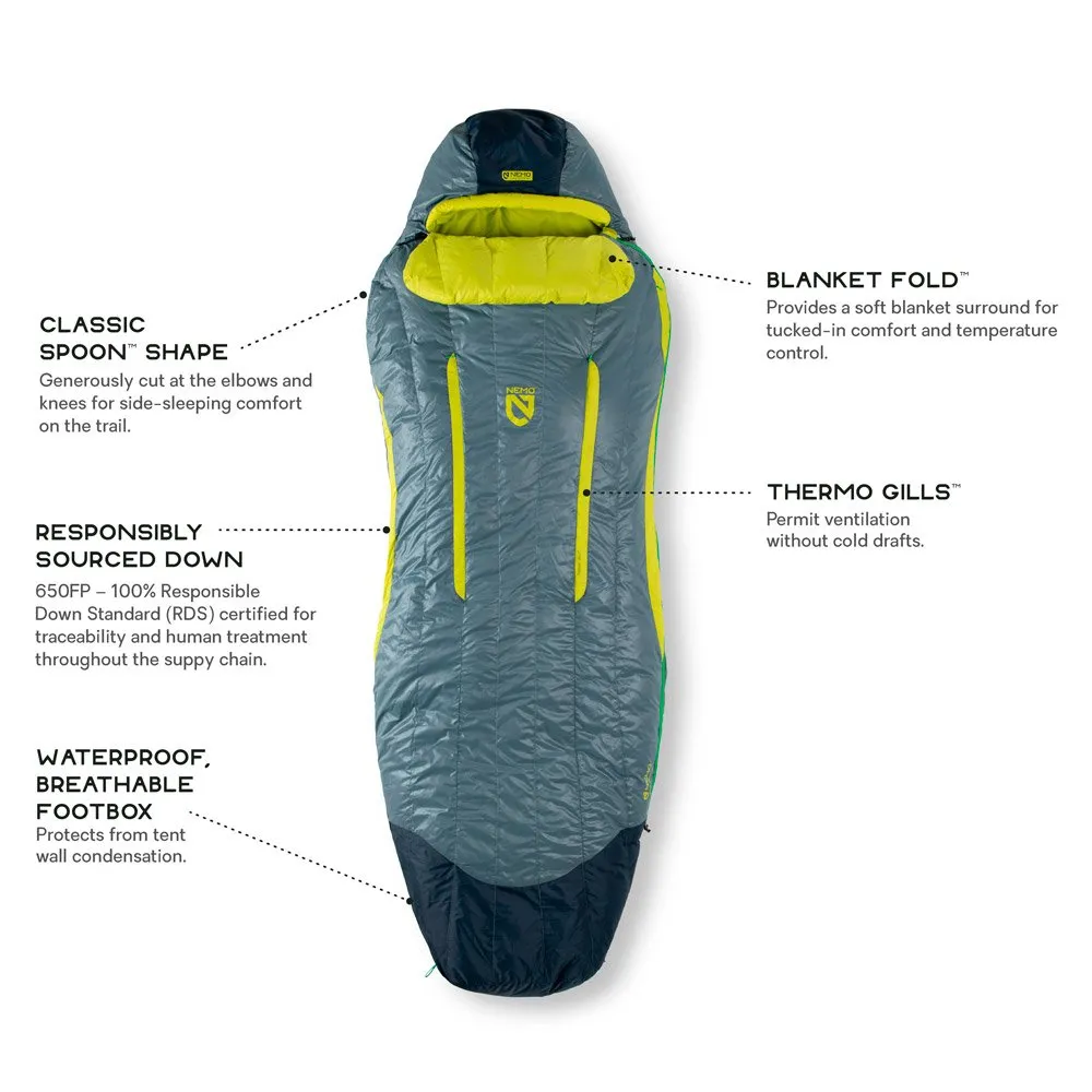 Sleeping bag Nemo ---Disco 30 Reg Spark Fortress