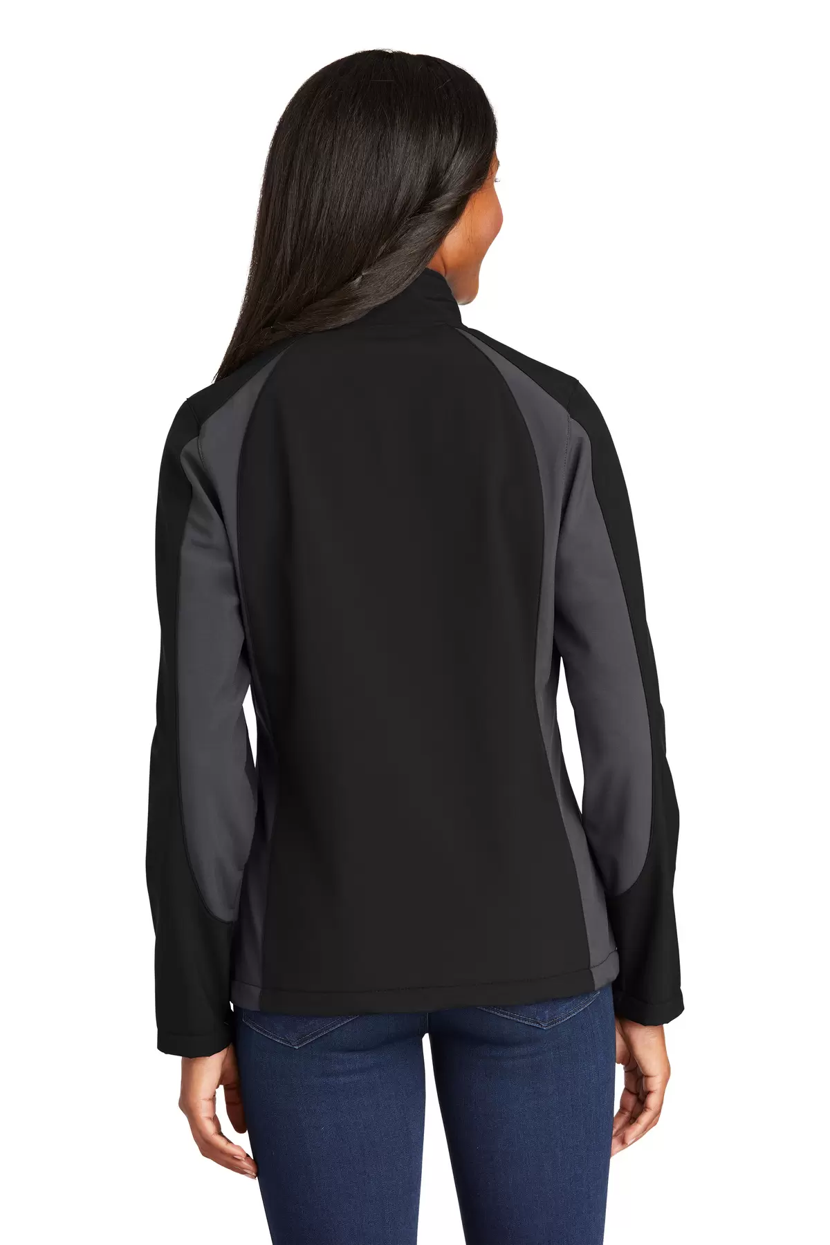 Sport Tek LST970 Sport-Tek Ladies Colorblock Soft Shell Jacket SKU: LST970