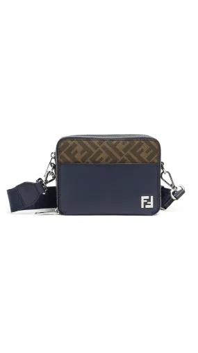 Squared FF Camera Case Organizer - Navy/Brown