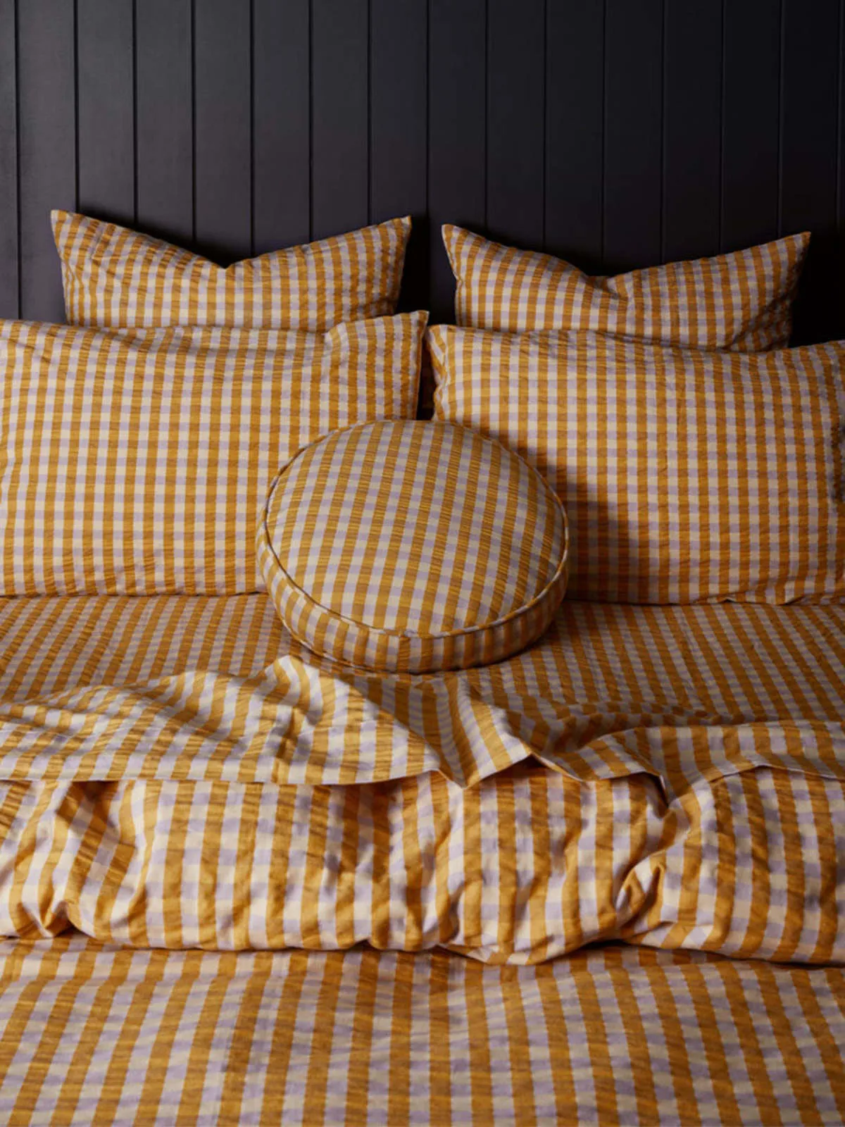 Standard Pillowcase Set - Mango Seersucker