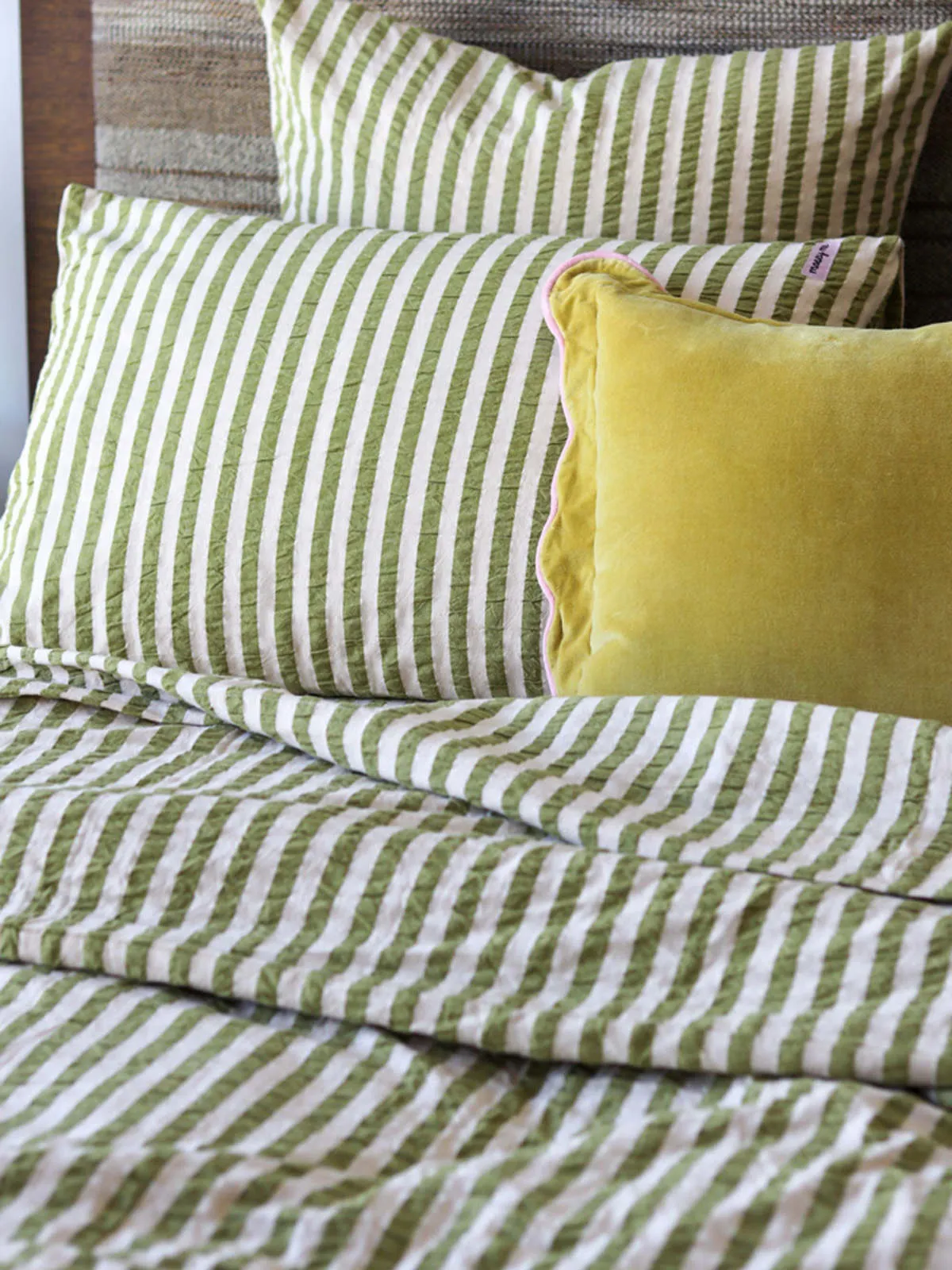 Standard Pillowcase Set - Seersucker Stripe