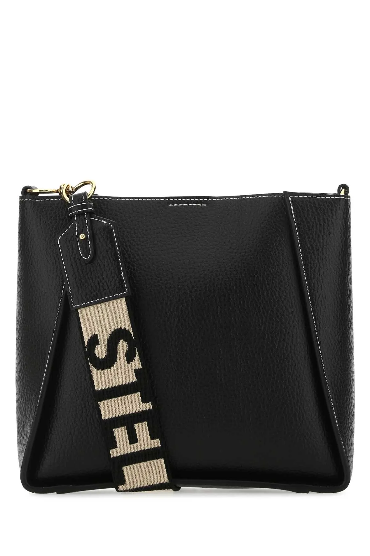 Stella McCartney Logo Perforated Crossbody Bag