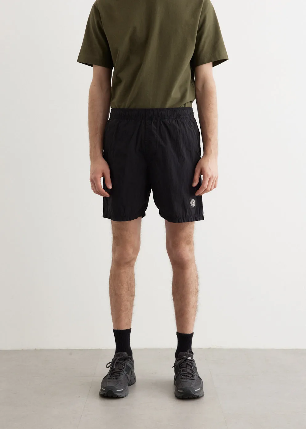 Stone Island -  Garment Dyed Iridescent Swim Shorts - Shorts