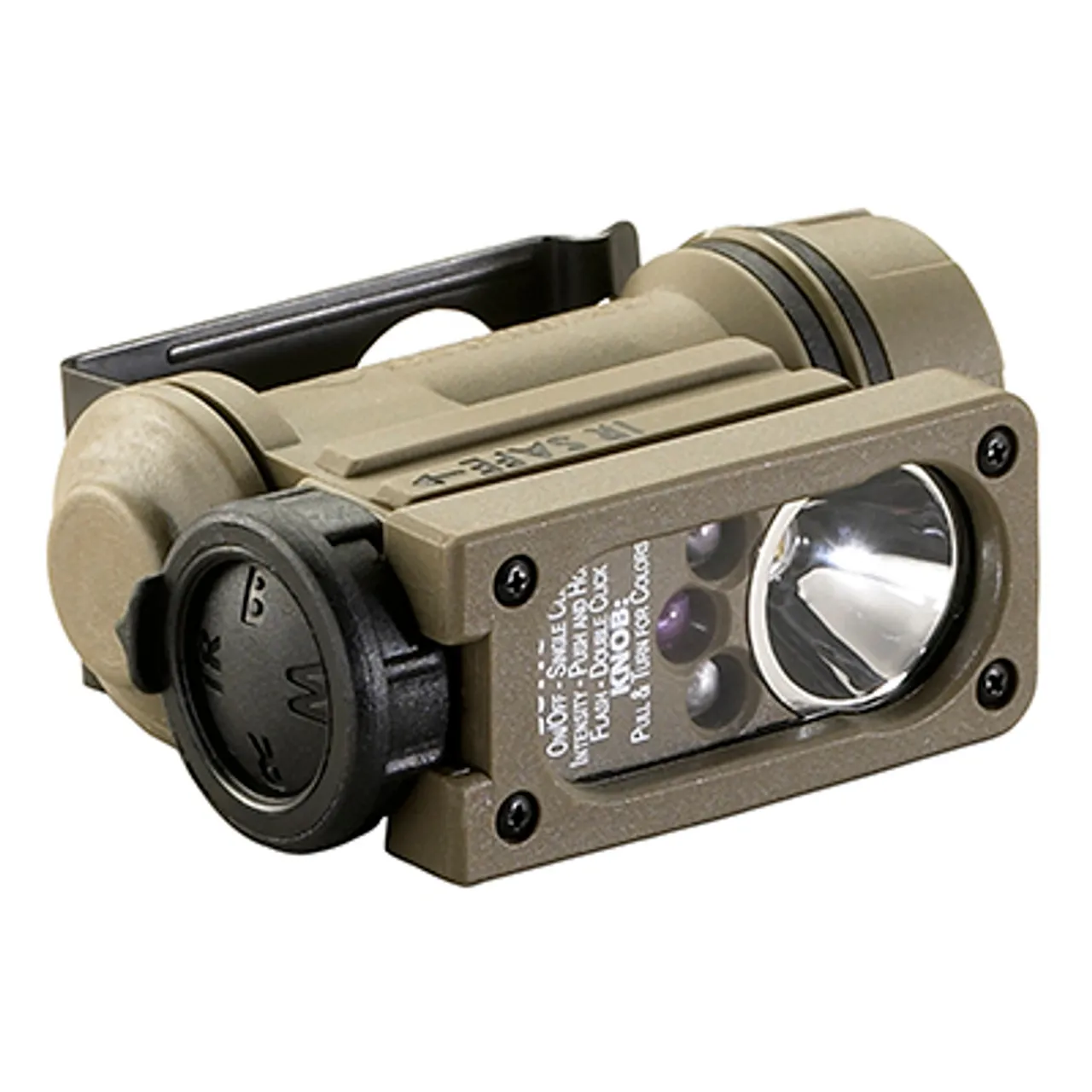 Streamlight Sidewinder Compact II Military Model w/ Helmet Mount & Headstrap Coyote