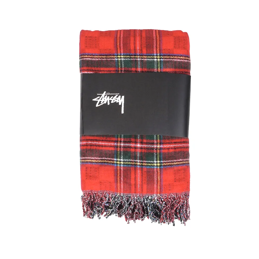 Stussy Double Faced Stadium Blanket Red 138619