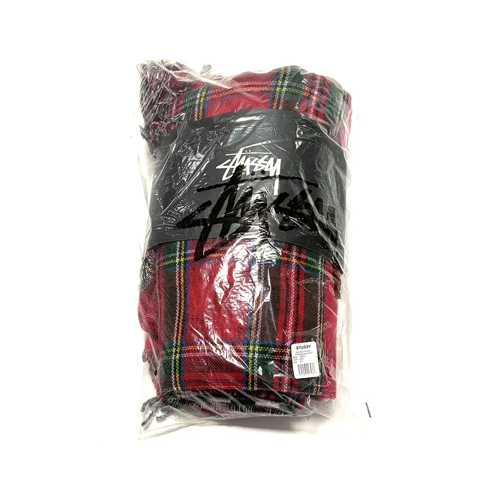 Stussy Double Faced Stadium Blanket Red 138619