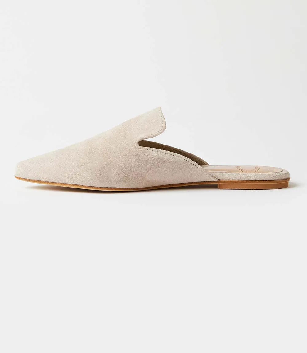 Suede Leather Mules