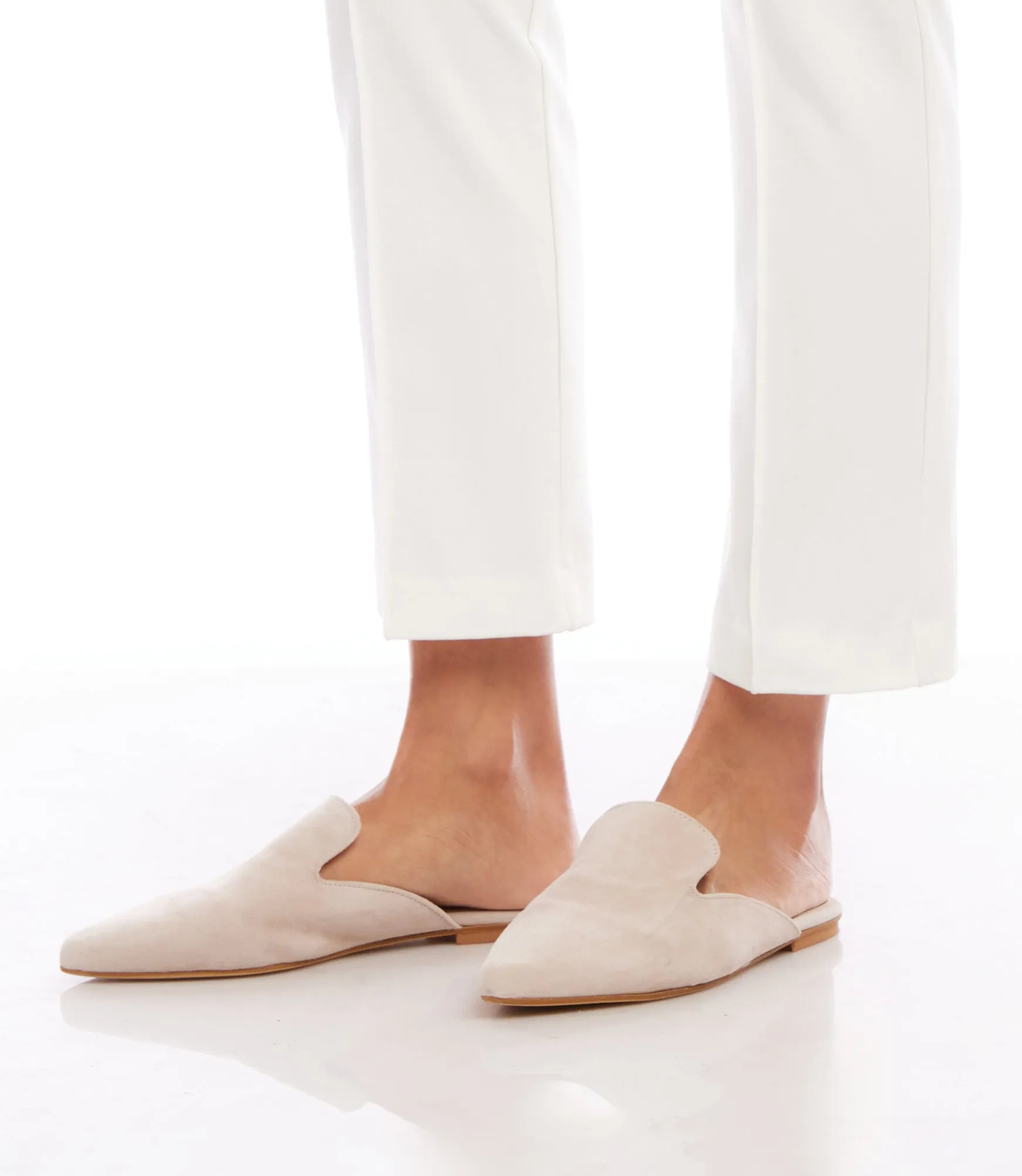 Suede Leather Mules