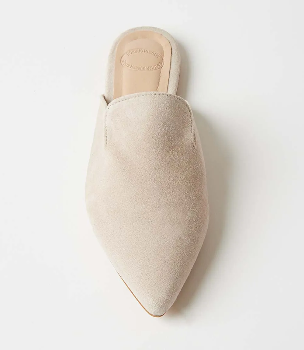 Suede Leather Mules