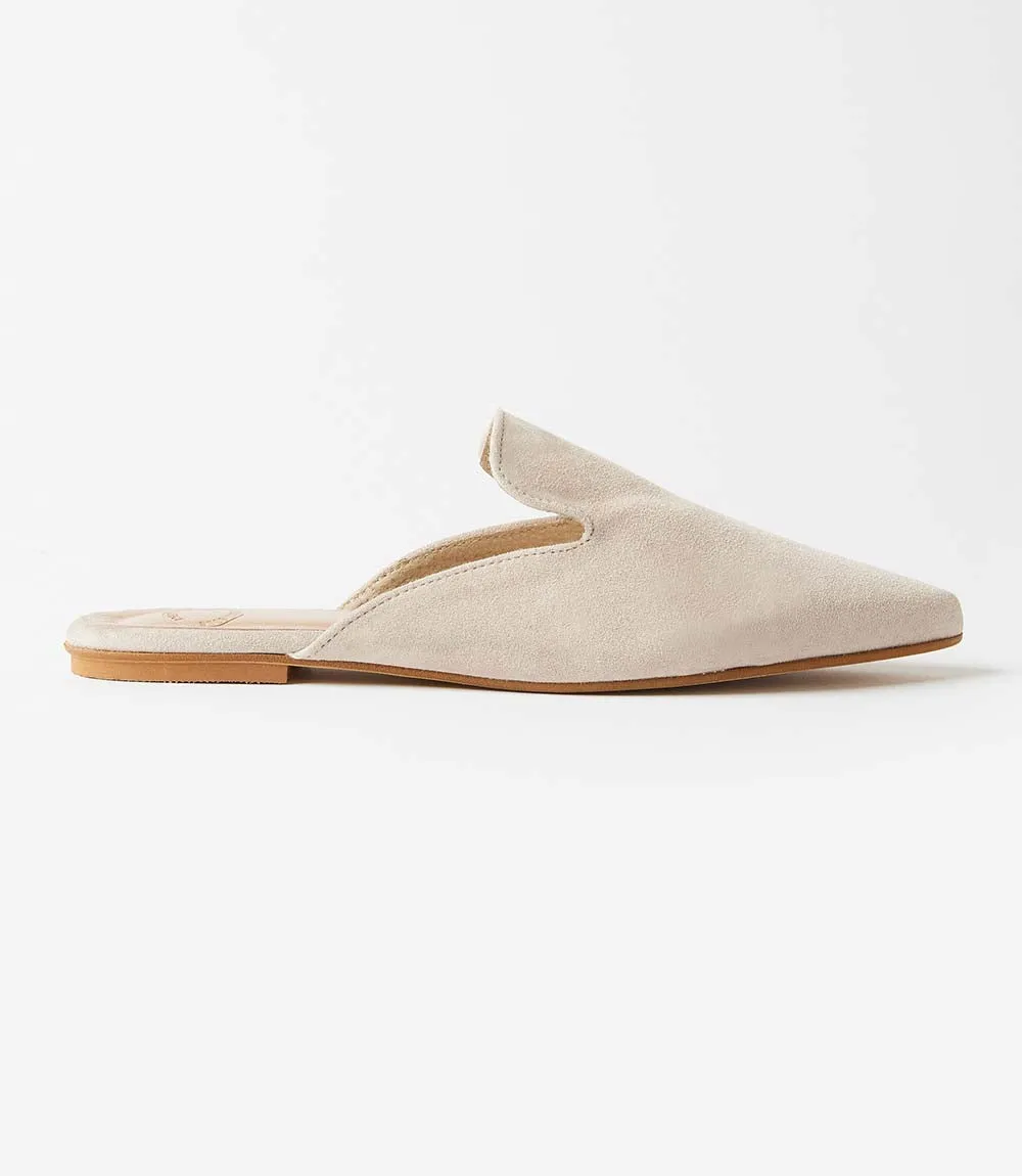 Suede Leather Mules