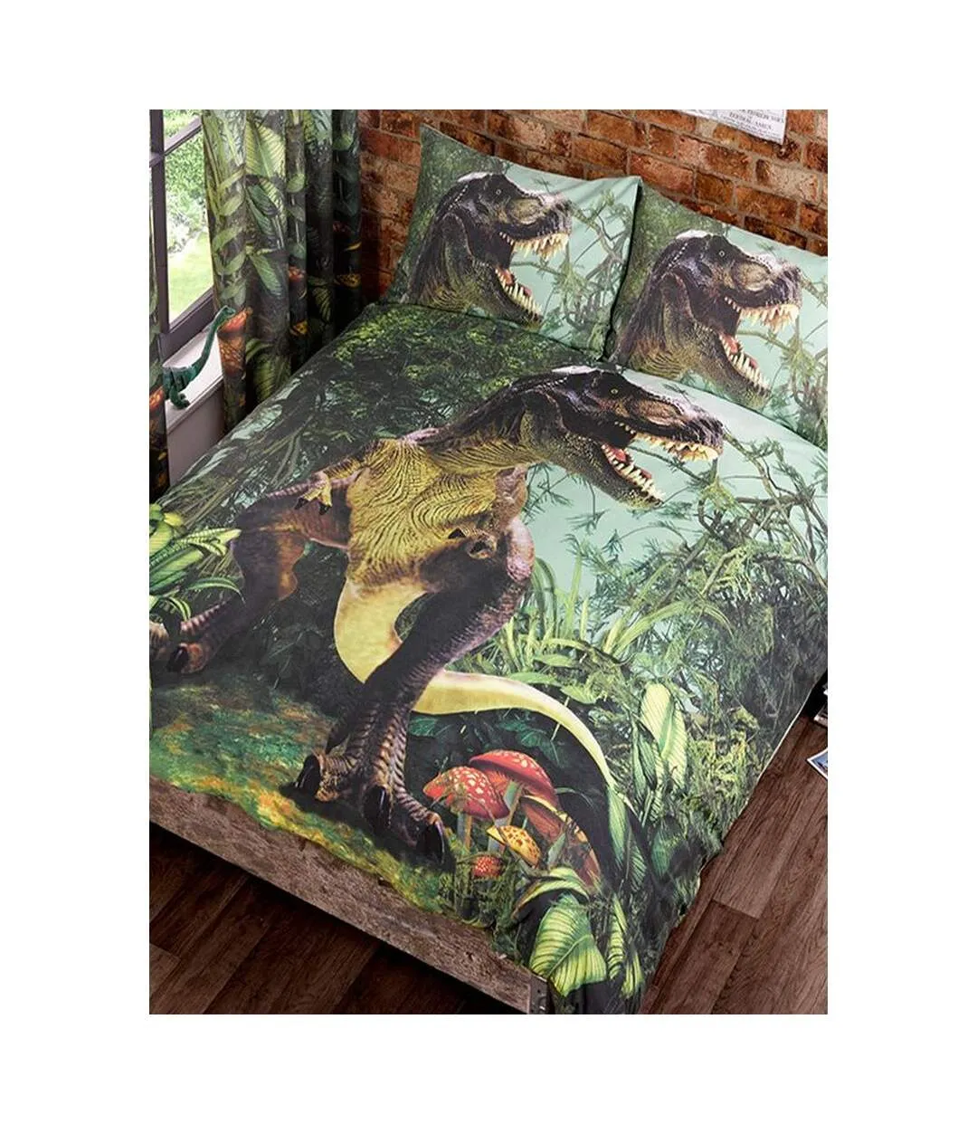 T-rex duvet cover set green Generic