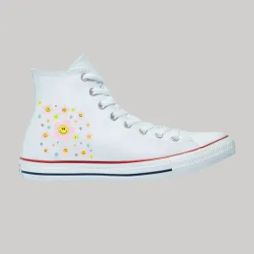 Tenis Converse Chuck Taylor Bota Unisex Flores 2