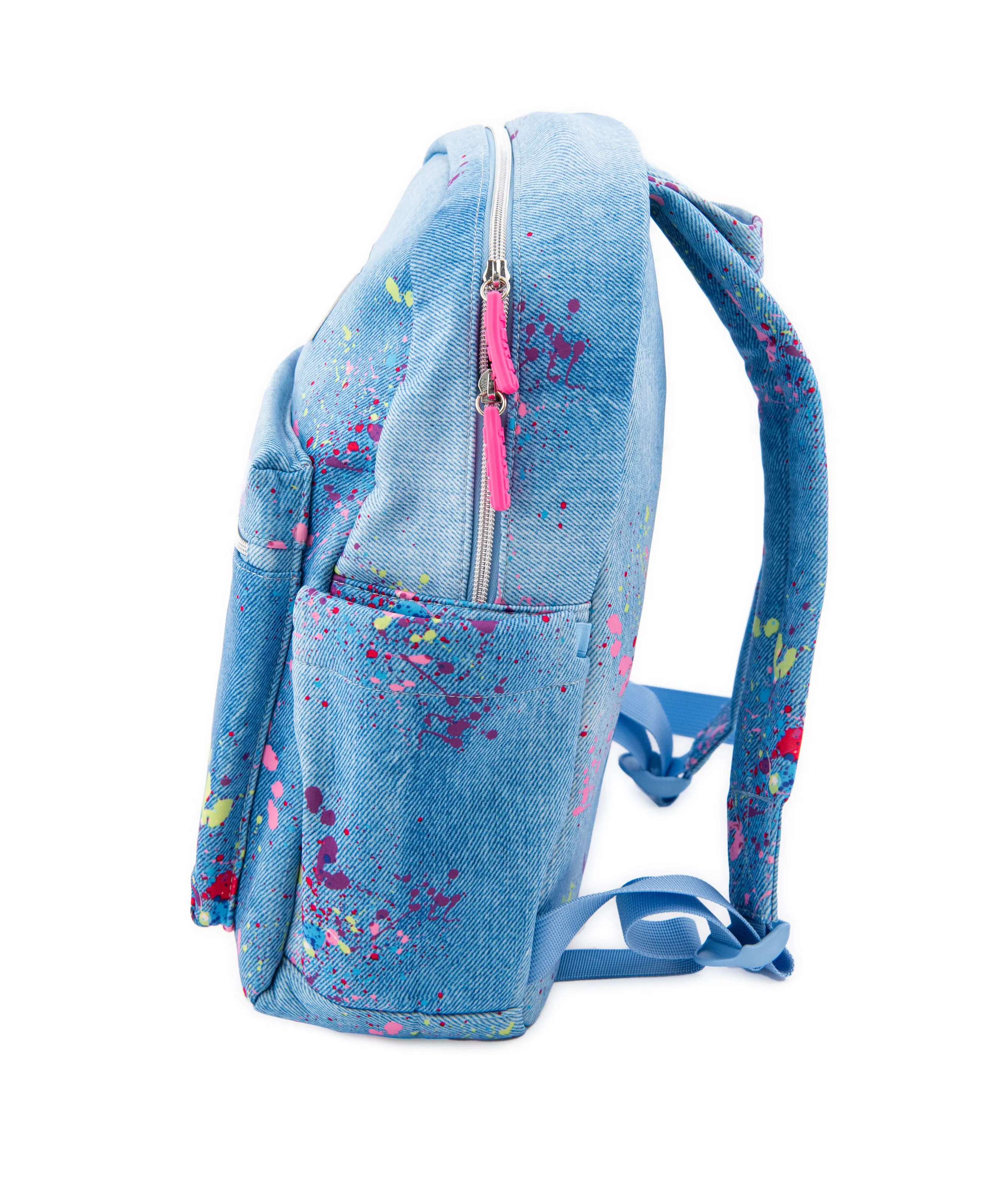 Terez Denim Paint Splatter Backpack