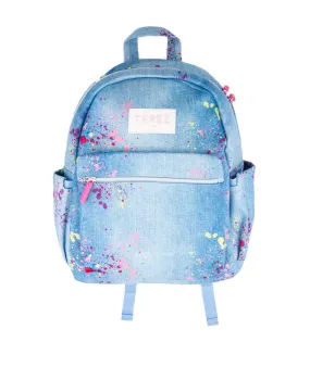 Terez Denim Paint Splatter Backpack